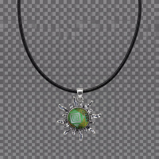 Zhuang Brocade Athens Sunflower Necklace