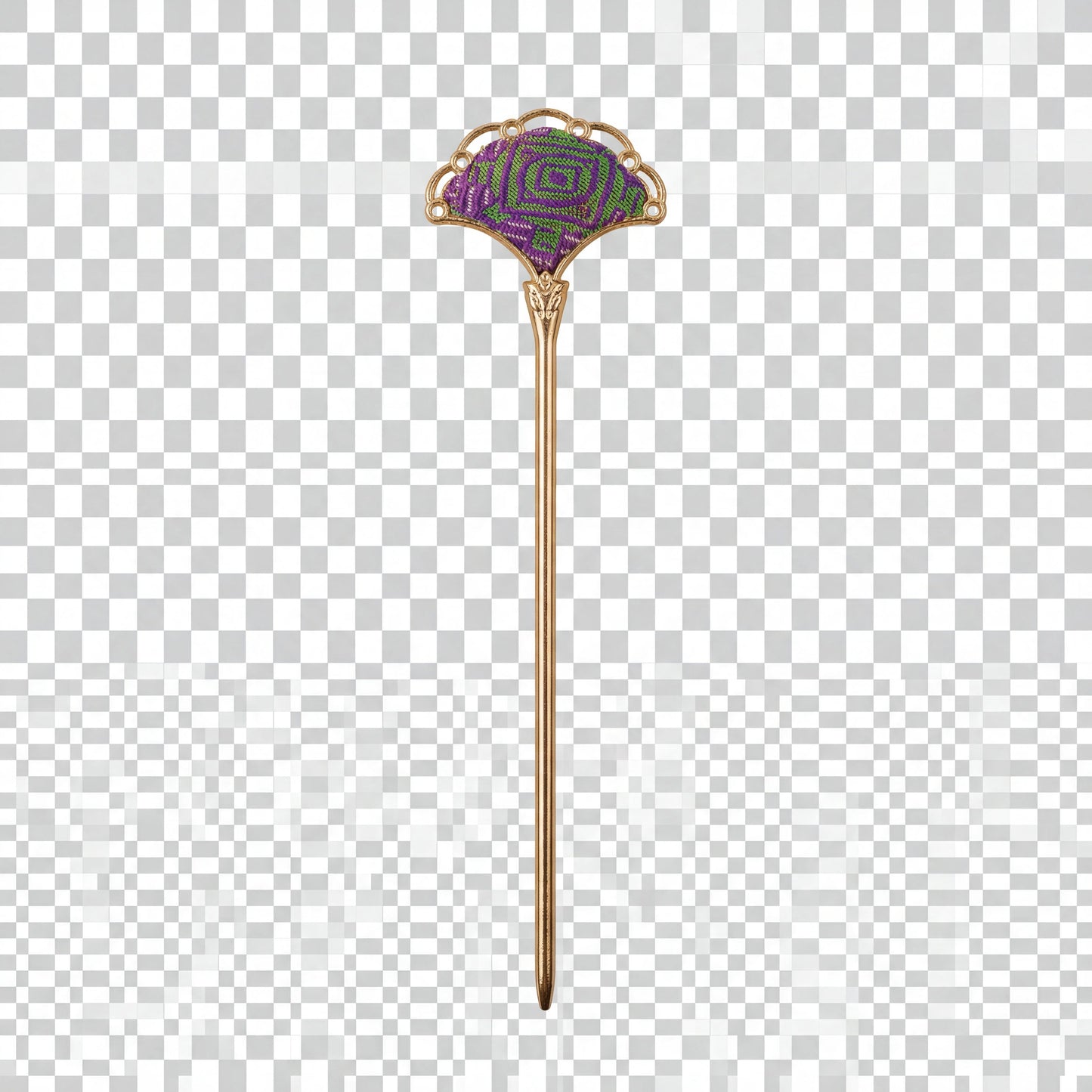 Zhuang Brocade Ginkgo Hairpin