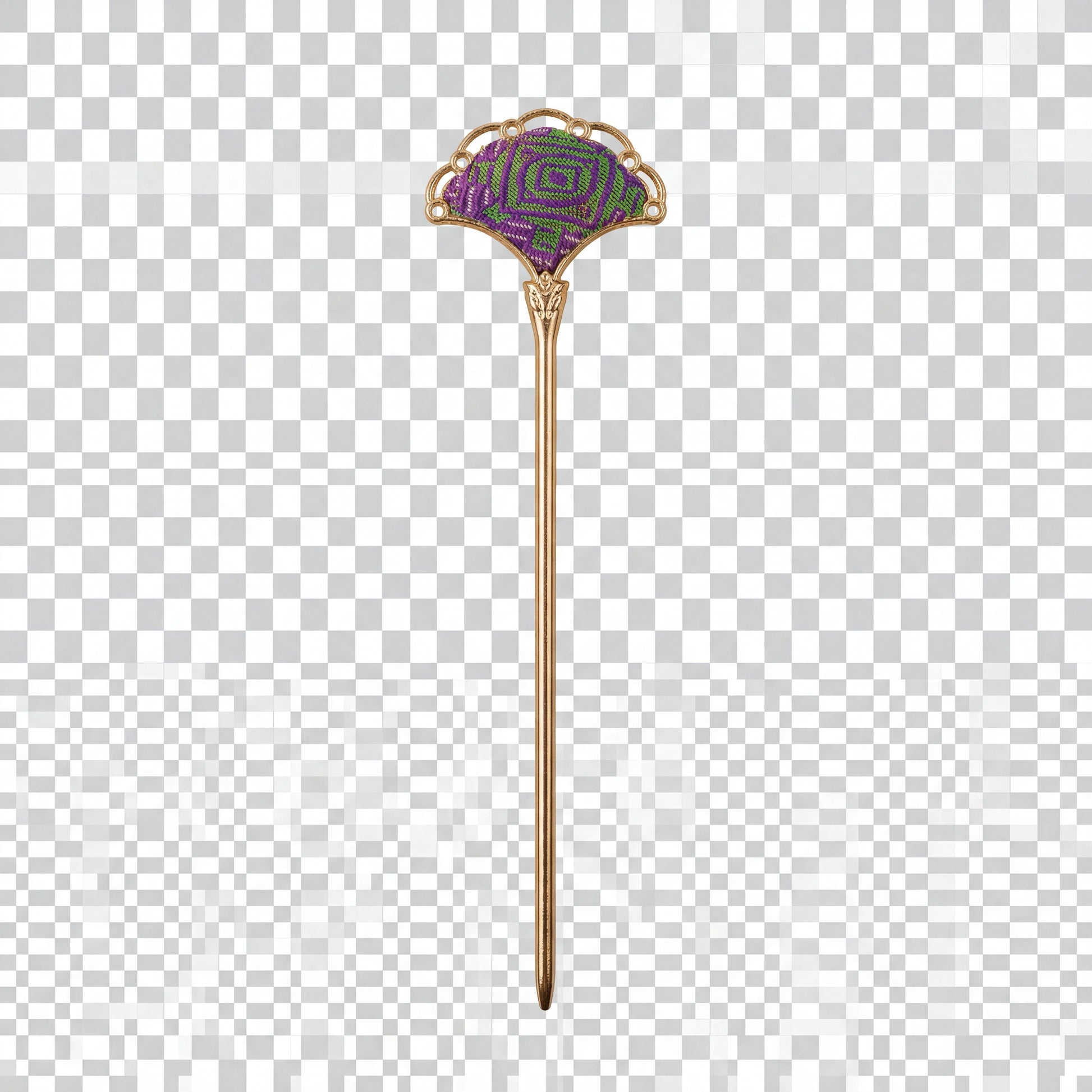 Zhuang Brocade Ginkgo Hairpin