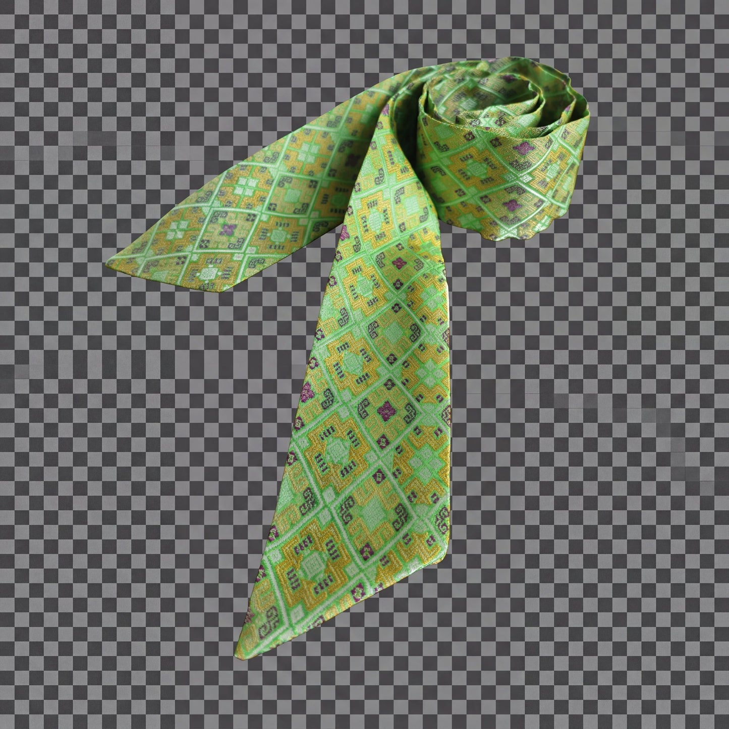 Zhuang Brocade Mini Ribbon Accessory