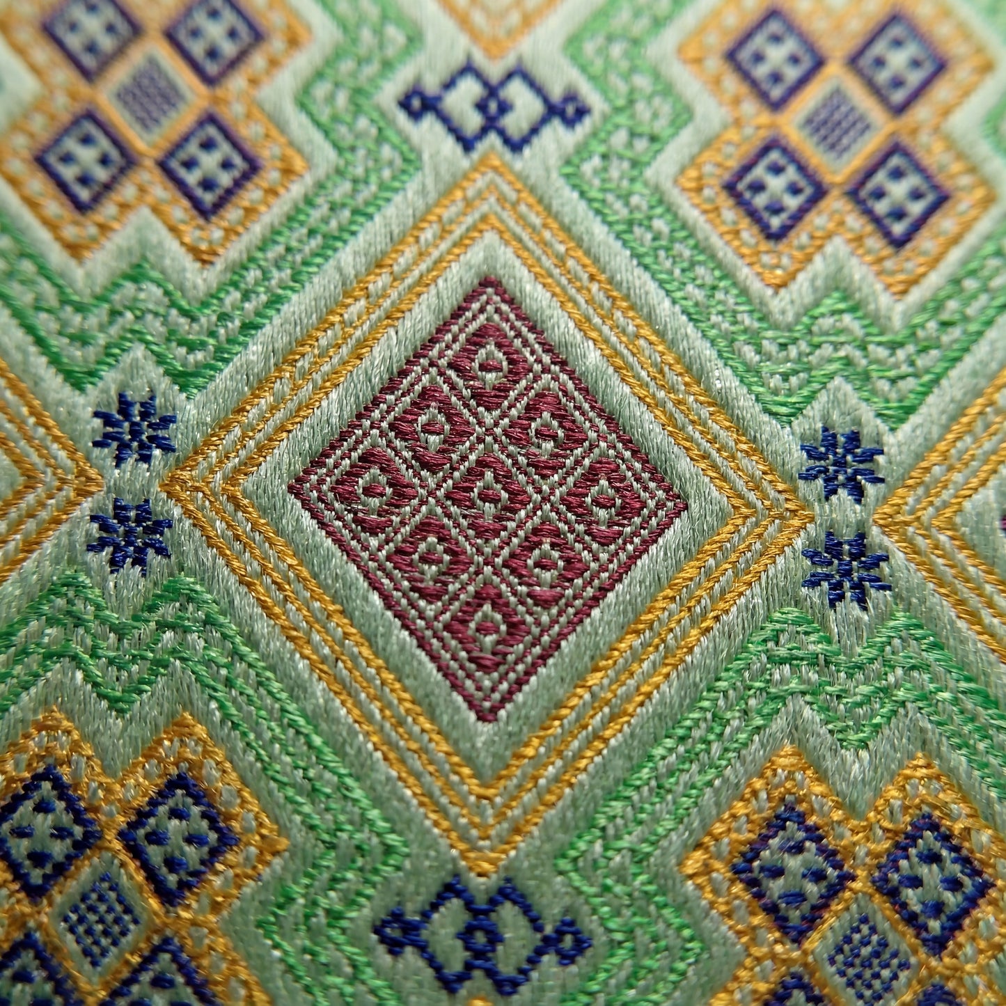 Zhuang Brocade Patterned Silk Fabric Collection