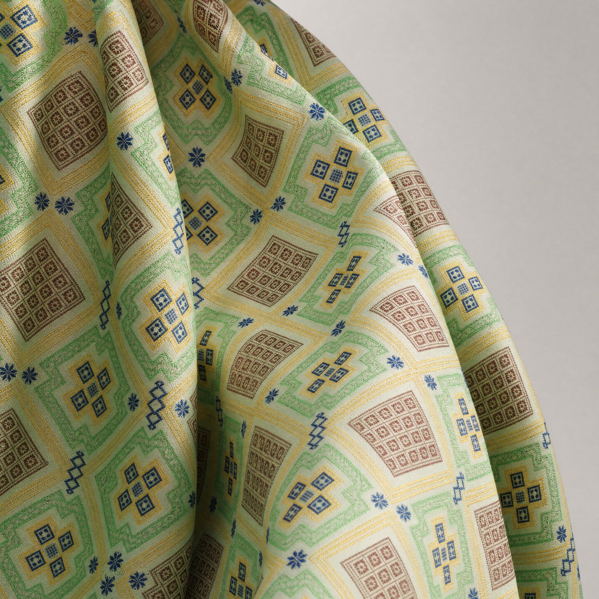 Zhuang Brocade Patterned Silk Fabric Collection