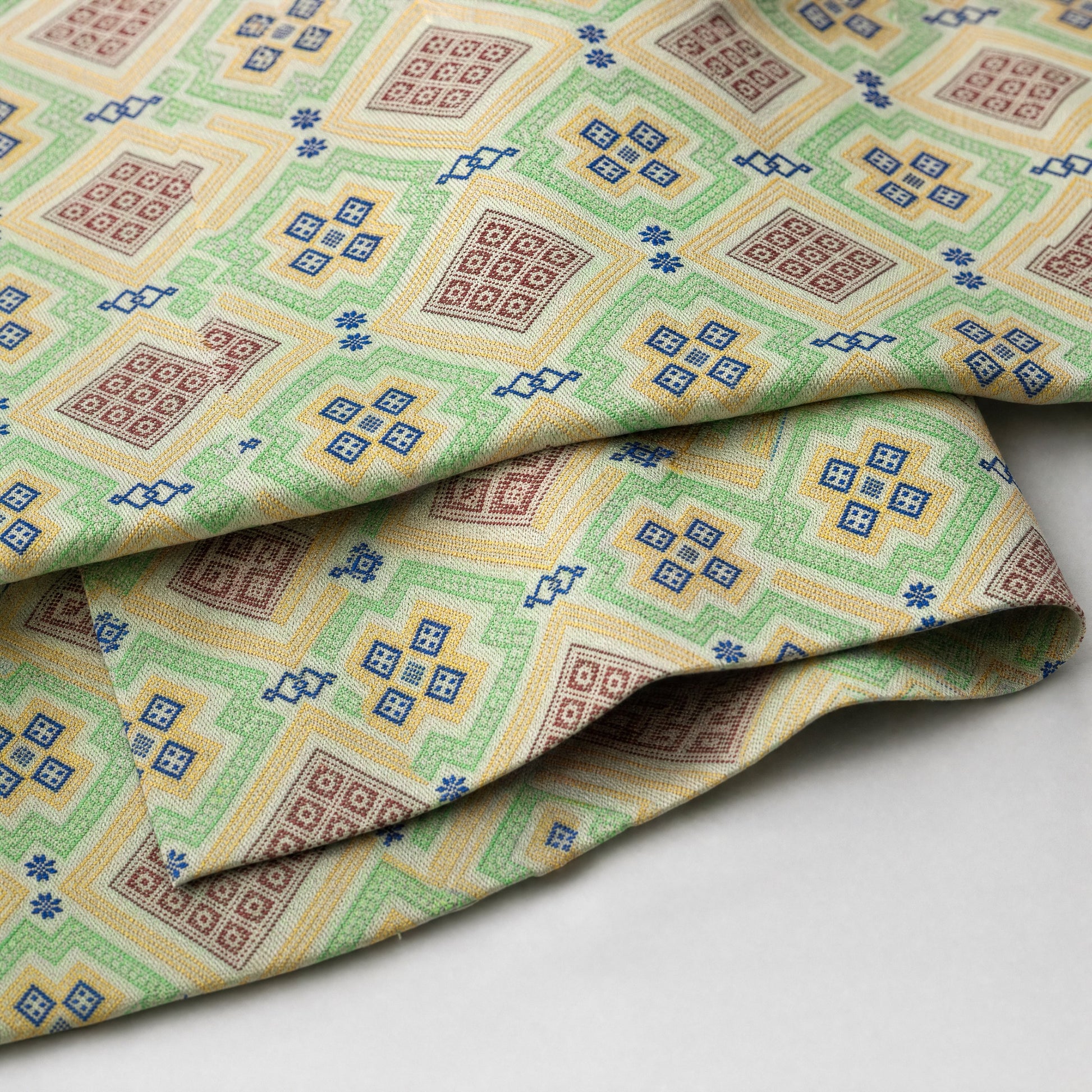 Zhuang Brocade Patterned Silk Fabric Collection