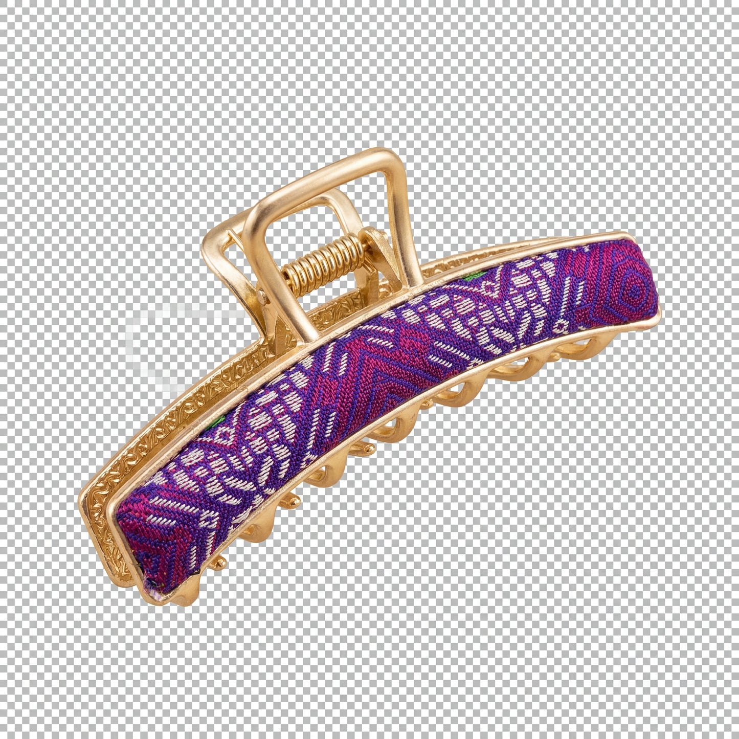 Zhuang Brocade Shark Hair Clip