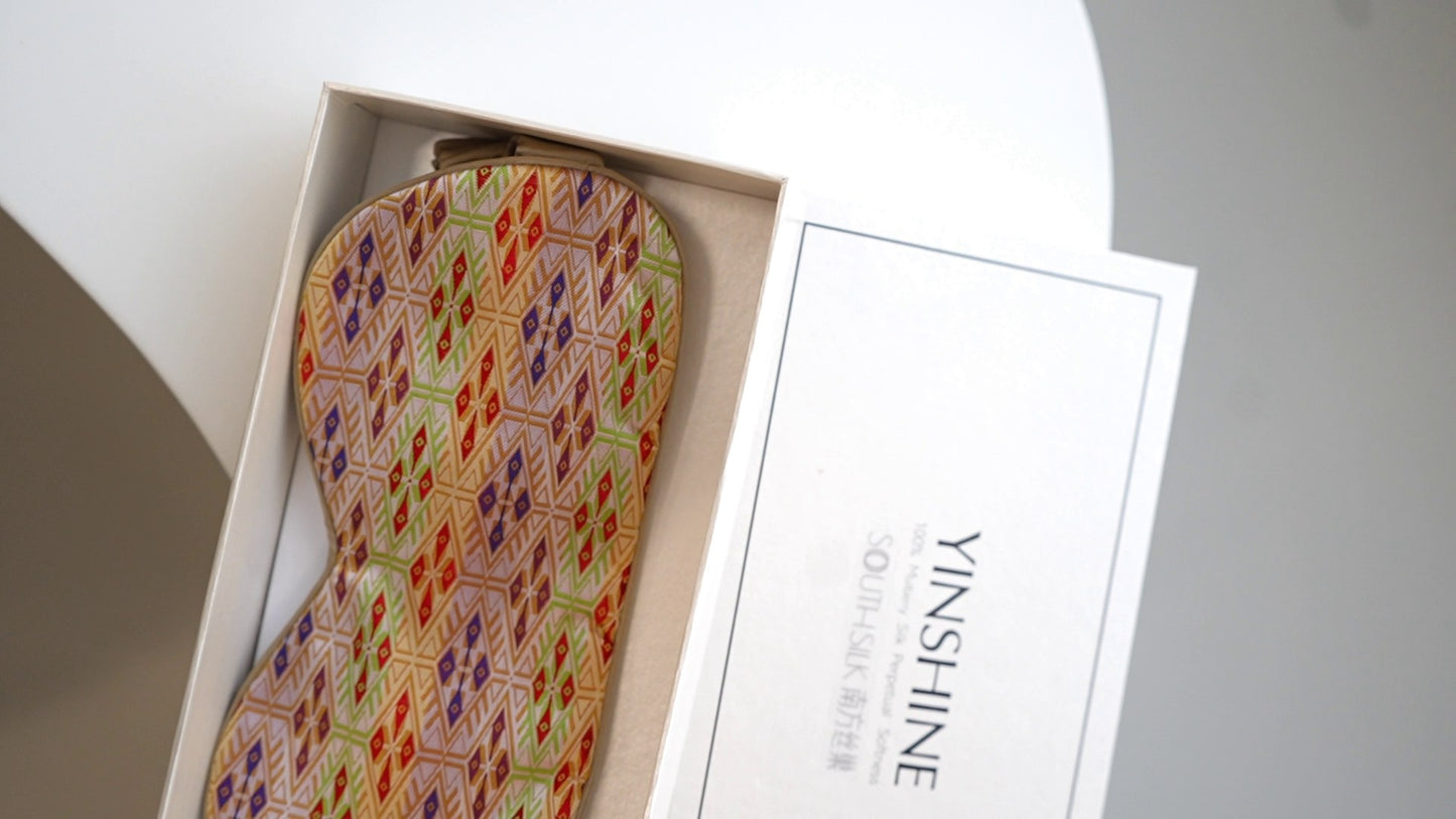 Zhuang Brocade Silk Eye Mask