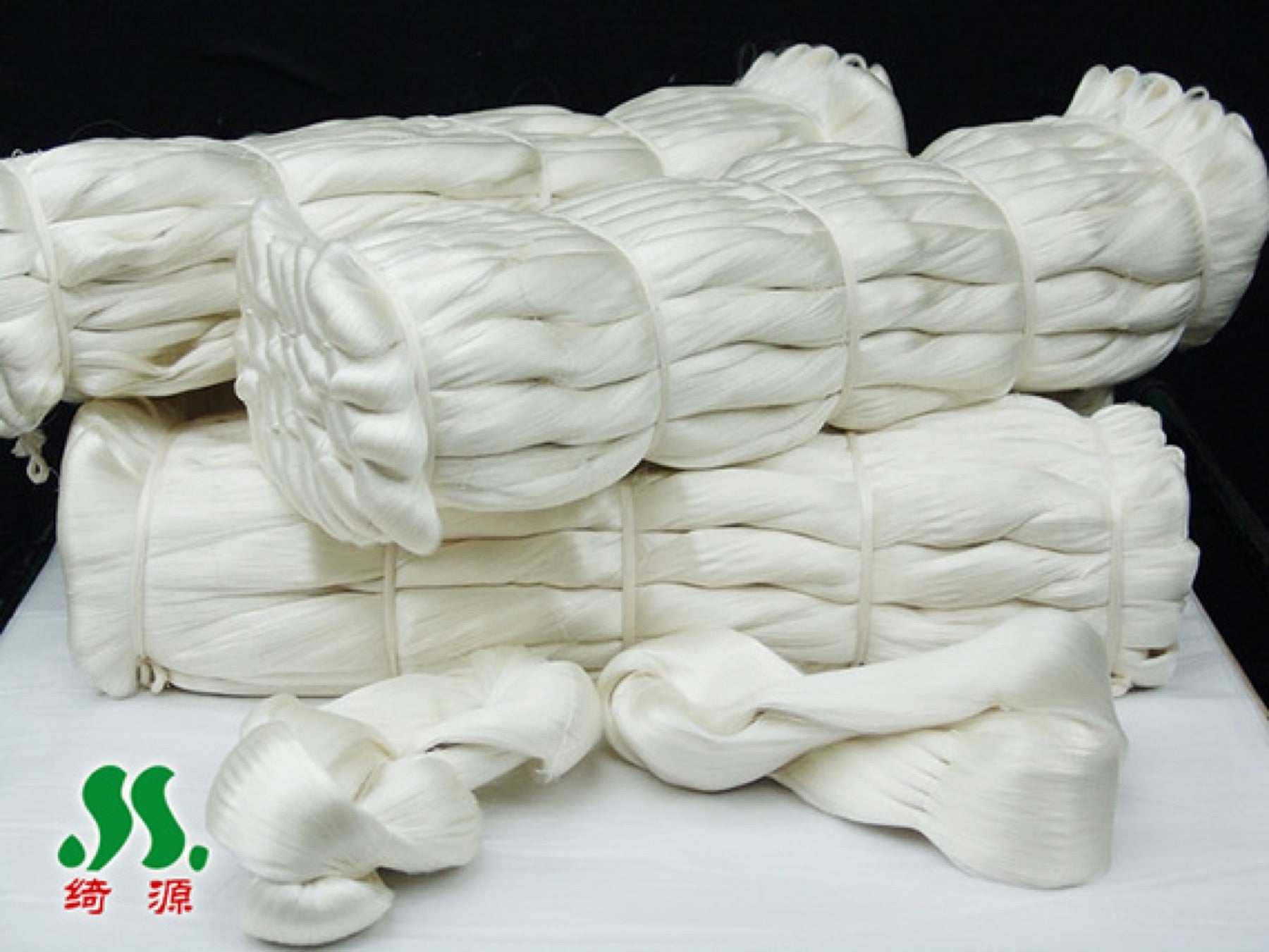 Raw silk material closeup