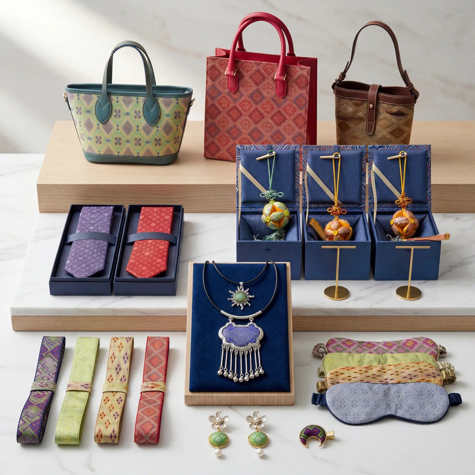 Zhuang brocade accessories, bags and cultural gifts