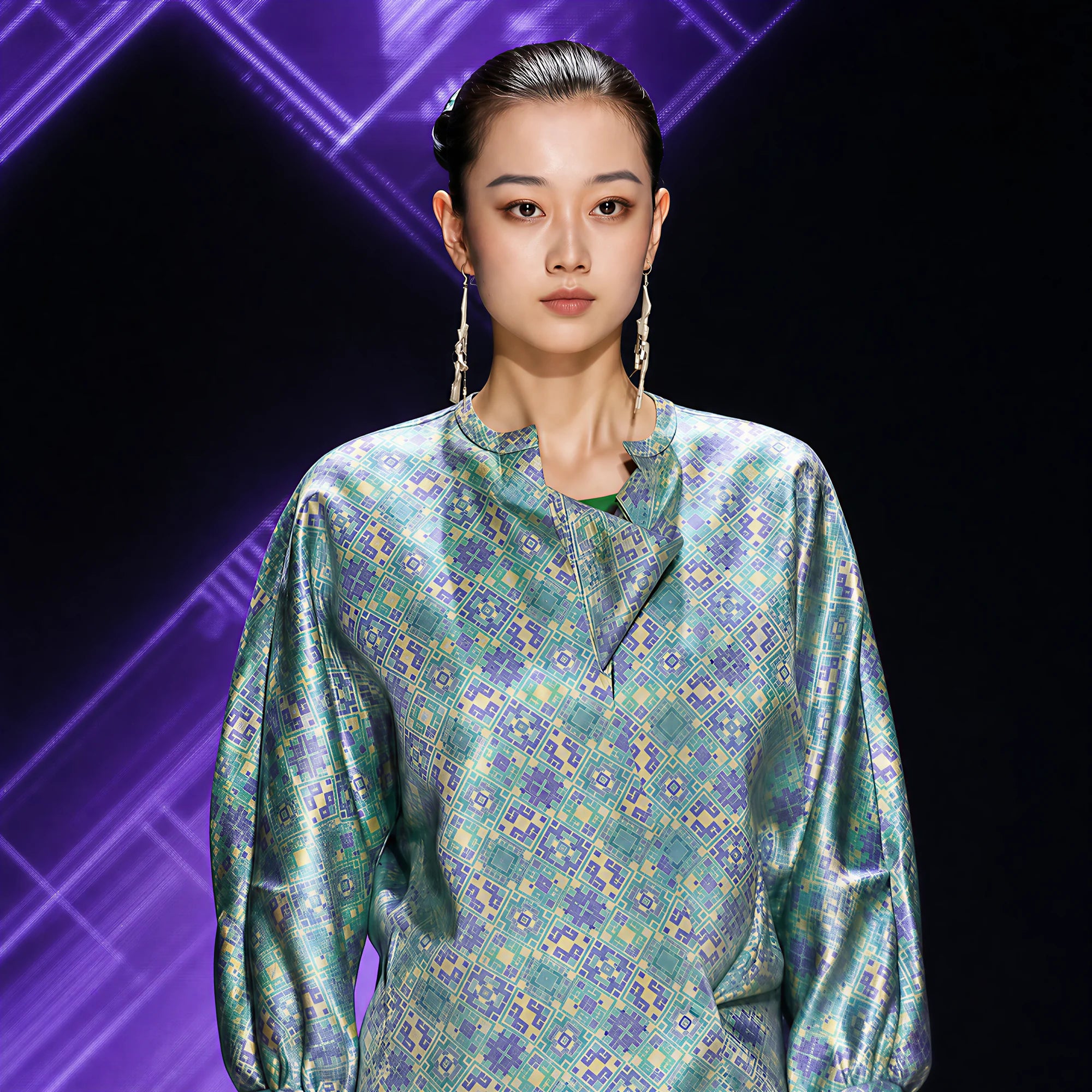 Zhuang brocade finished apparel collection